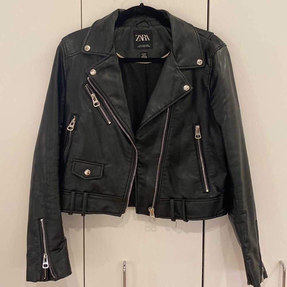 Zara leather jacket